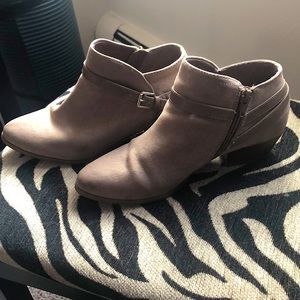 Beige booties size 7